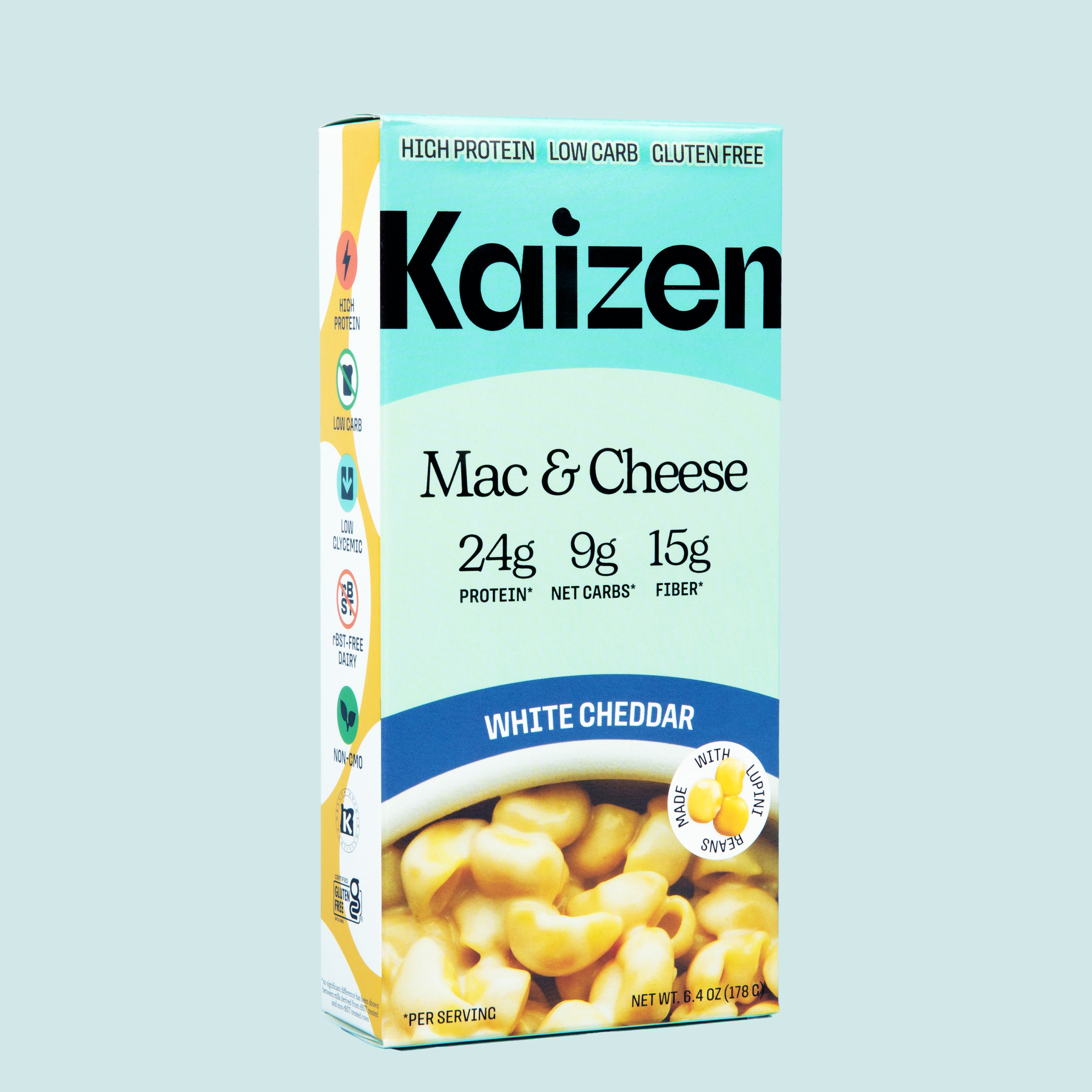 Kaizen Low Carb White Cheddar Mac & Cheese